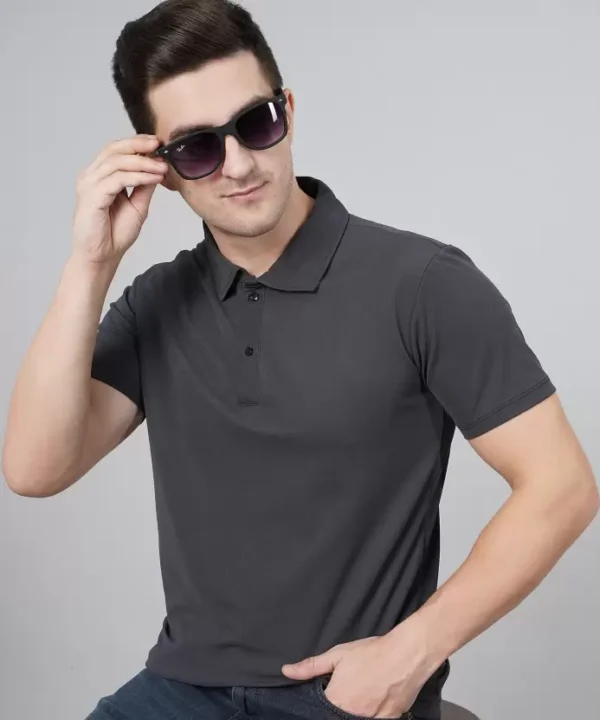 Solid Color Polo T-Shirt